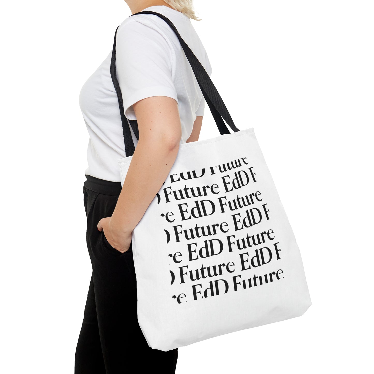 Future EdD - Cropped Patterned Tote Bag (Doctor of Education)