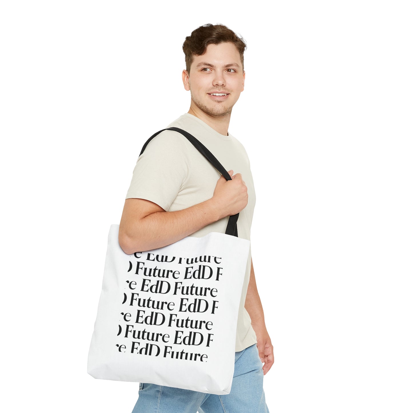 Future EdD - Cropped Patterned Tote Bag (Doctor of Education)