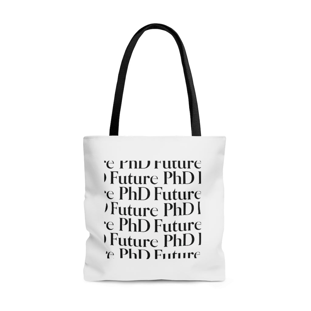 Future PhD - Cropped Patterned Tote Bag (Doctor of Philosophy)