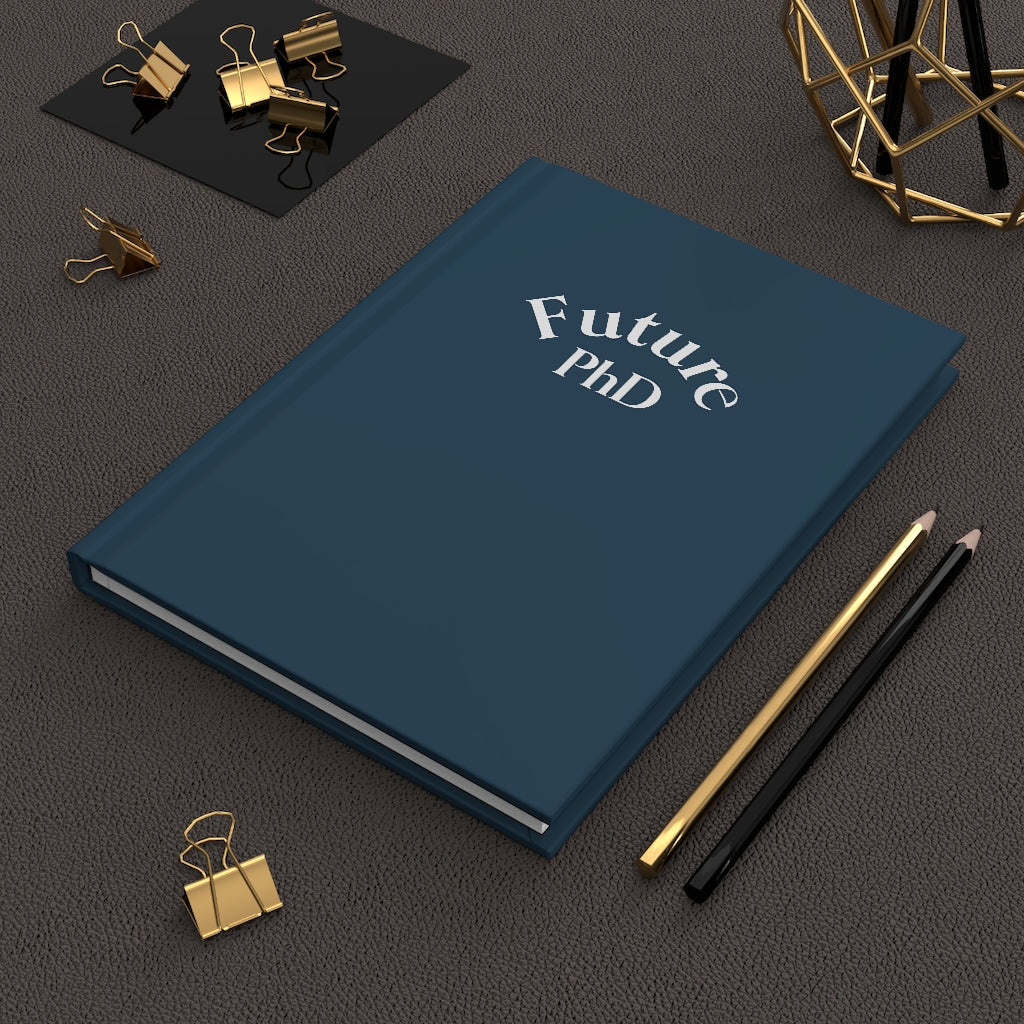 Future PhD - Emblem Hardcover Journal (Matte Navy)