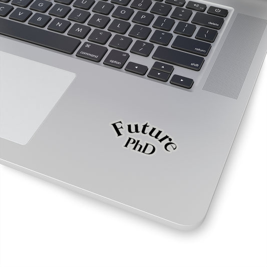 Future PhD Emblem Cut-Out Stickers